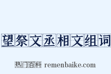 望祭文丞相文组词是什么意思的图片